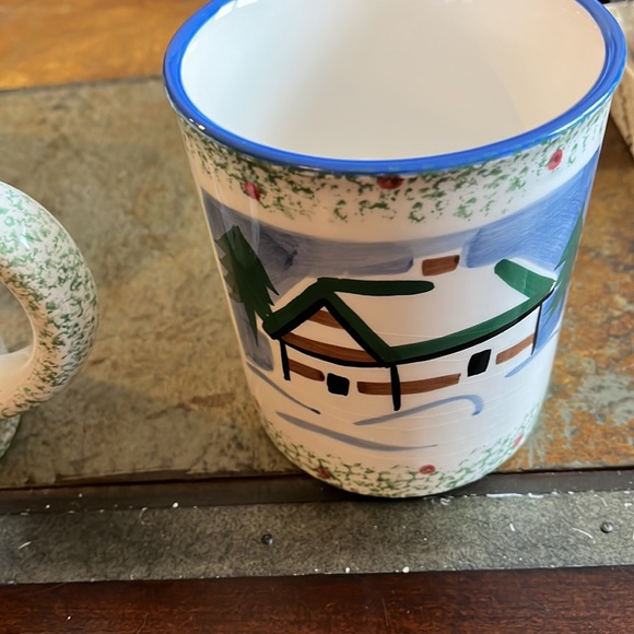 Linens and things winter scene heavy mugs new - Picture 4 of 4